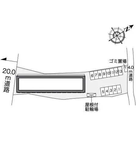 ★手数料０円★八王子市丹木町　月極駐車場（LP）